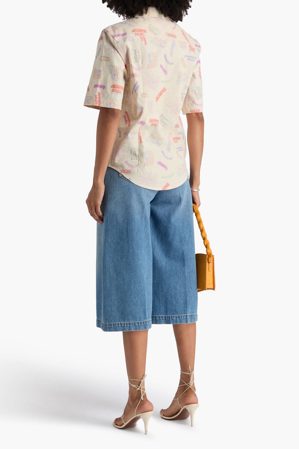 JACQUEMUS コットンシャツ プリント入り
