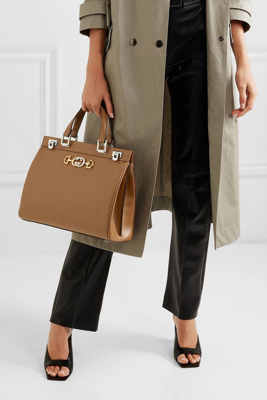 GUCCI Zumi medium embellished leather tote