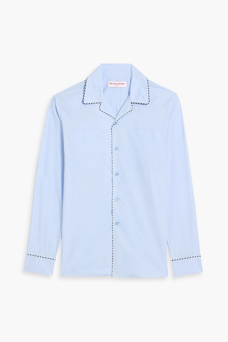 Orlebar Brown Ravinger Cotton-poplin Shirt In Blue