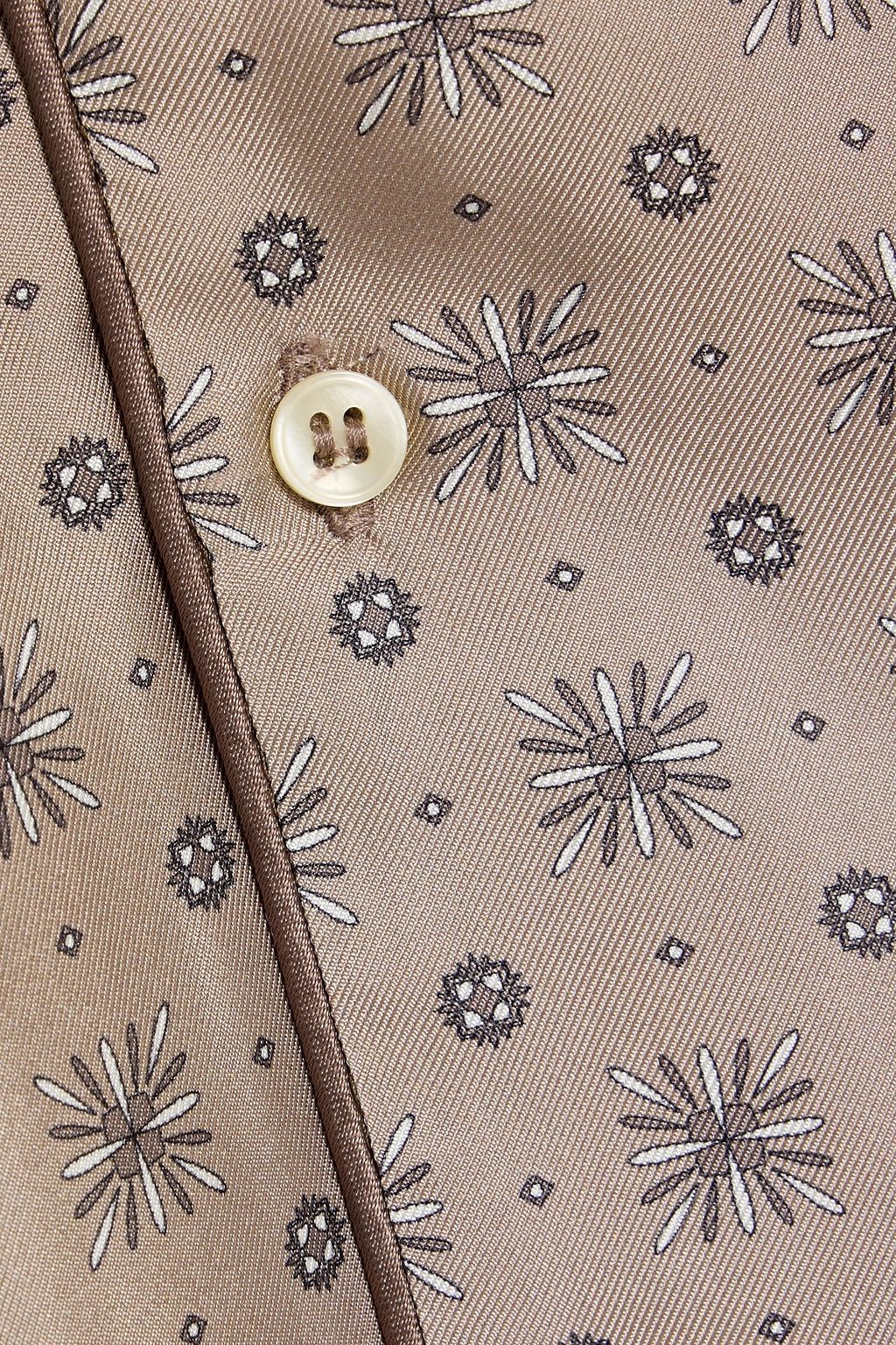 OFFICINE GÉNÉRALE Erwan printed silk-twill shirt