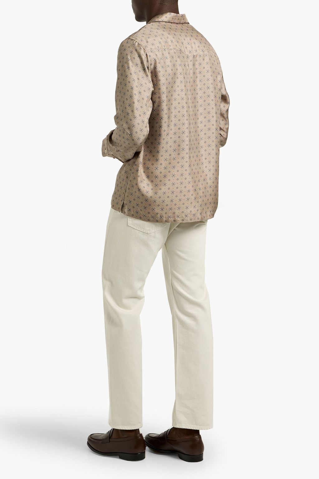 OFFICINE GÉNÉRALE Erwan printed silk-twill shirt