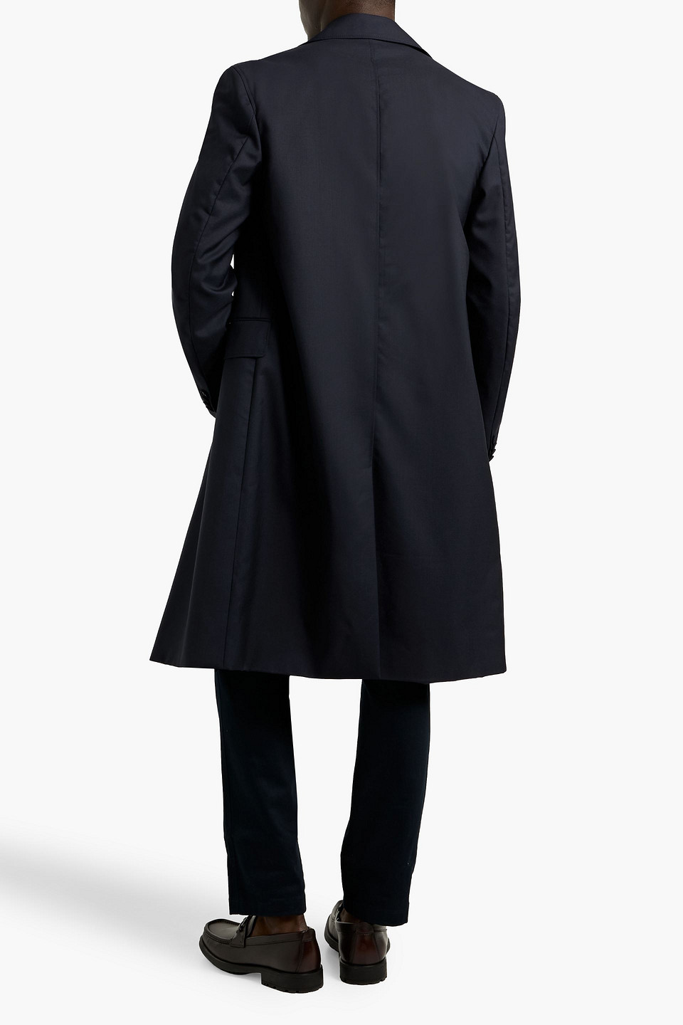 Officine Generale Lisandre Double-breasted Wool-blend Coat In Blue