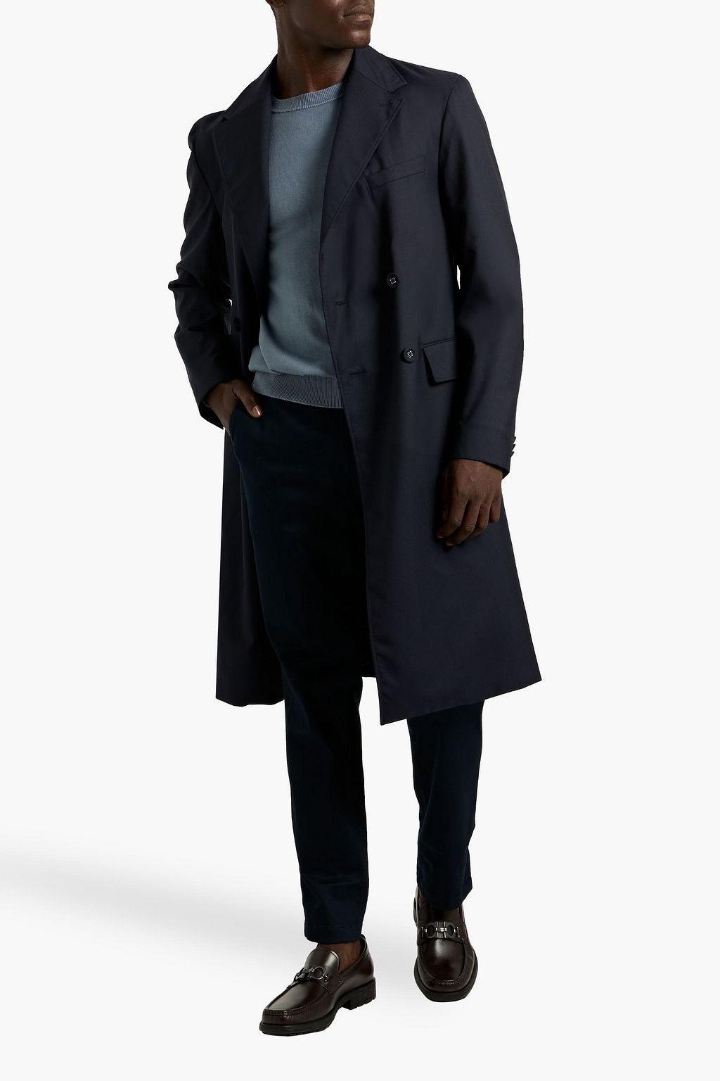 OFFICINE GÉNÉRALE Lisandre double-breasted wool-blend coat