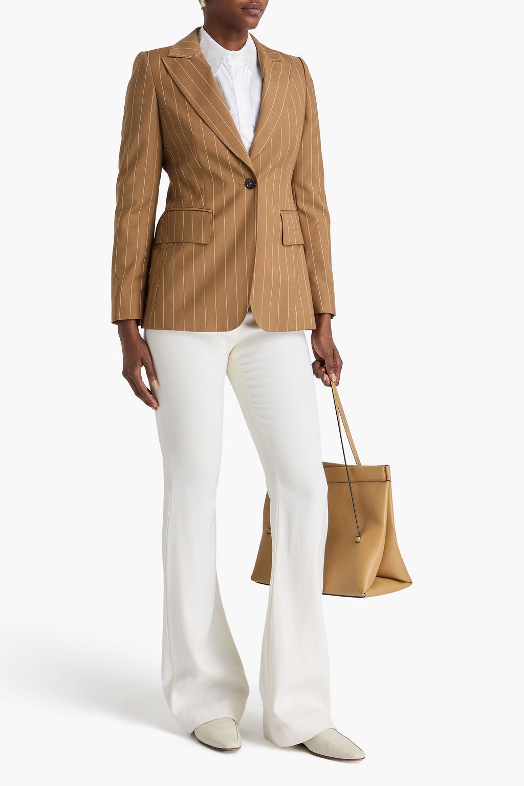 MAX MARA Blazer aus Wolle mit Nadelstreifen