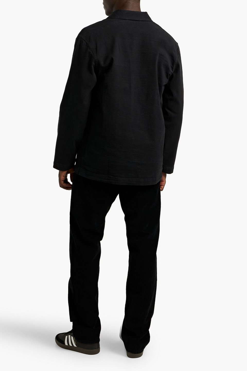 Officine Generale Chad Cotton-blend Twill Jacket In Black