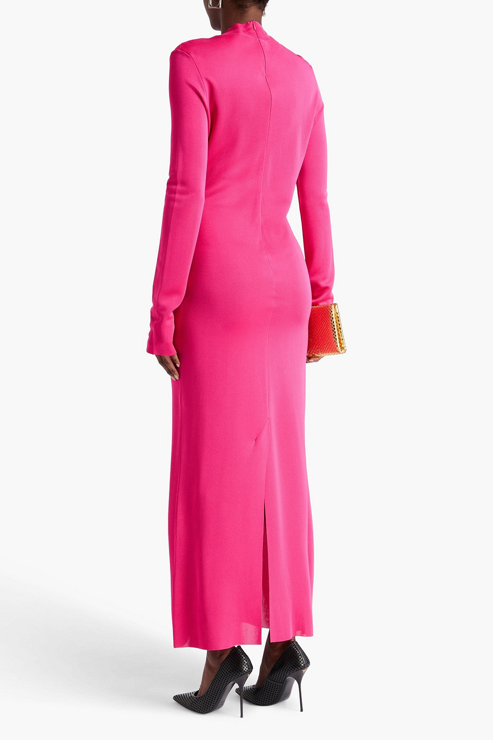  Tom Ford - Maxikleid Aus Strick - Pink - Xs 