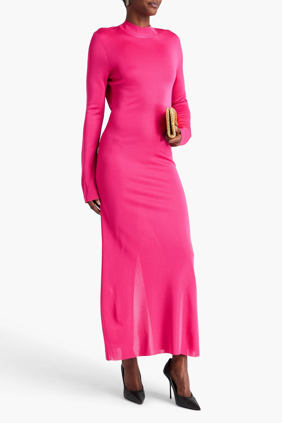  Tom Ford - Maxikleid Aus Strick - Pink - Xs 