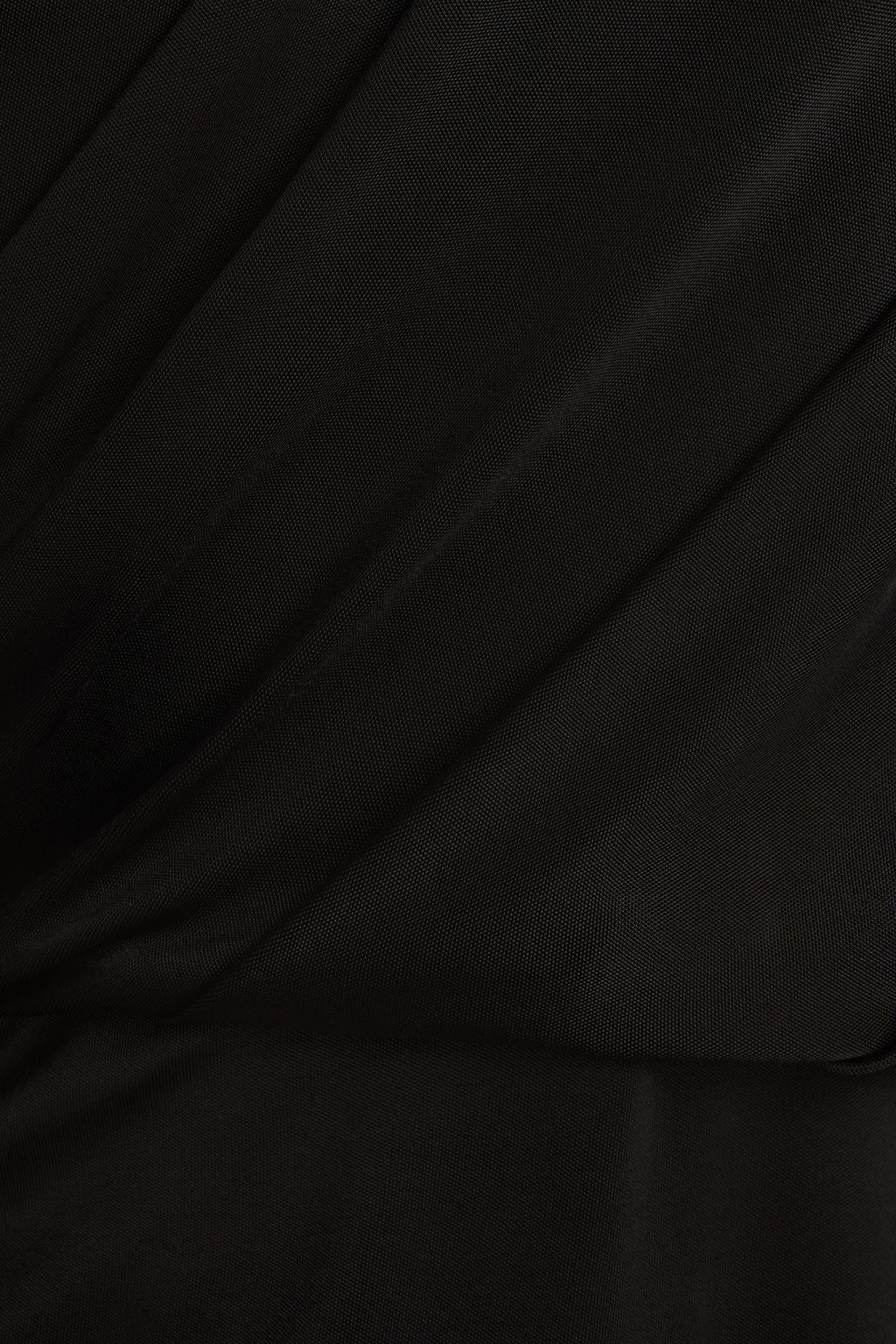 DRIES VAN NOTEN 드레이프 디테일 새틴 저지 미디 드레스