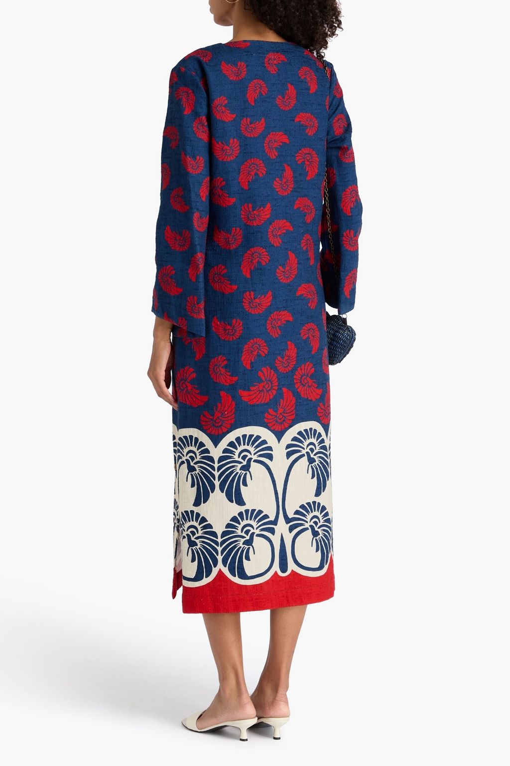 LA DOUBLEJ 프린트 코튼 혼방 카프탄