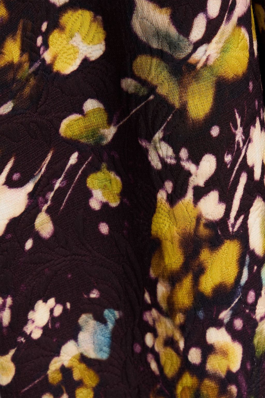 DRIES VAN NOTEN بنطال بقصة أرجل واسعة من الجاكار مزين بطبعات
