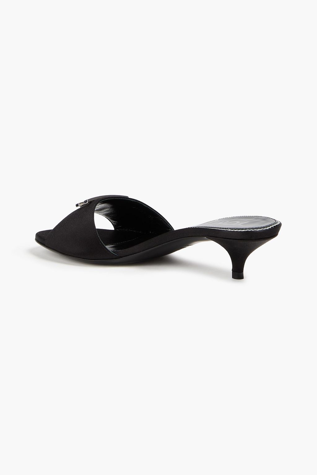 TOM FORD Crystal-embellished satin mules