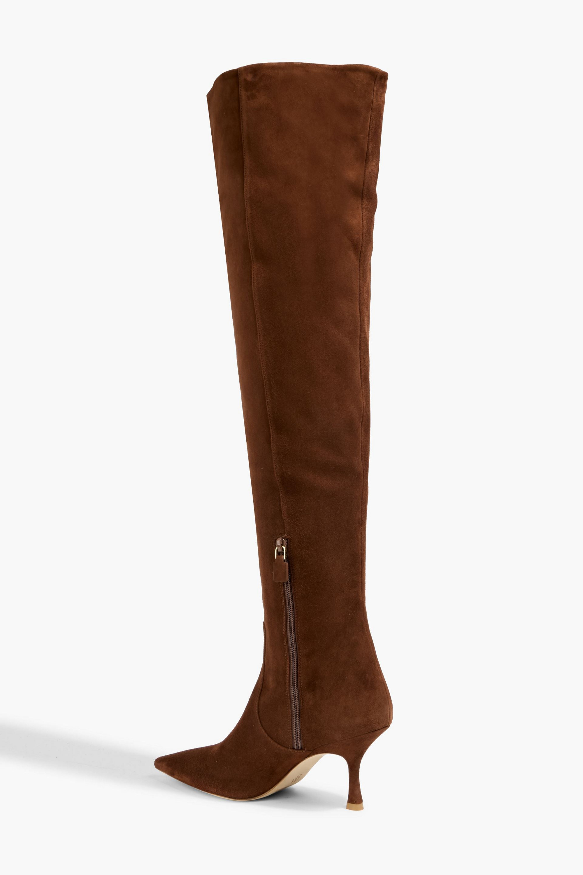 Stuart Weitzman Naomi 75 suede over-the-knee boots