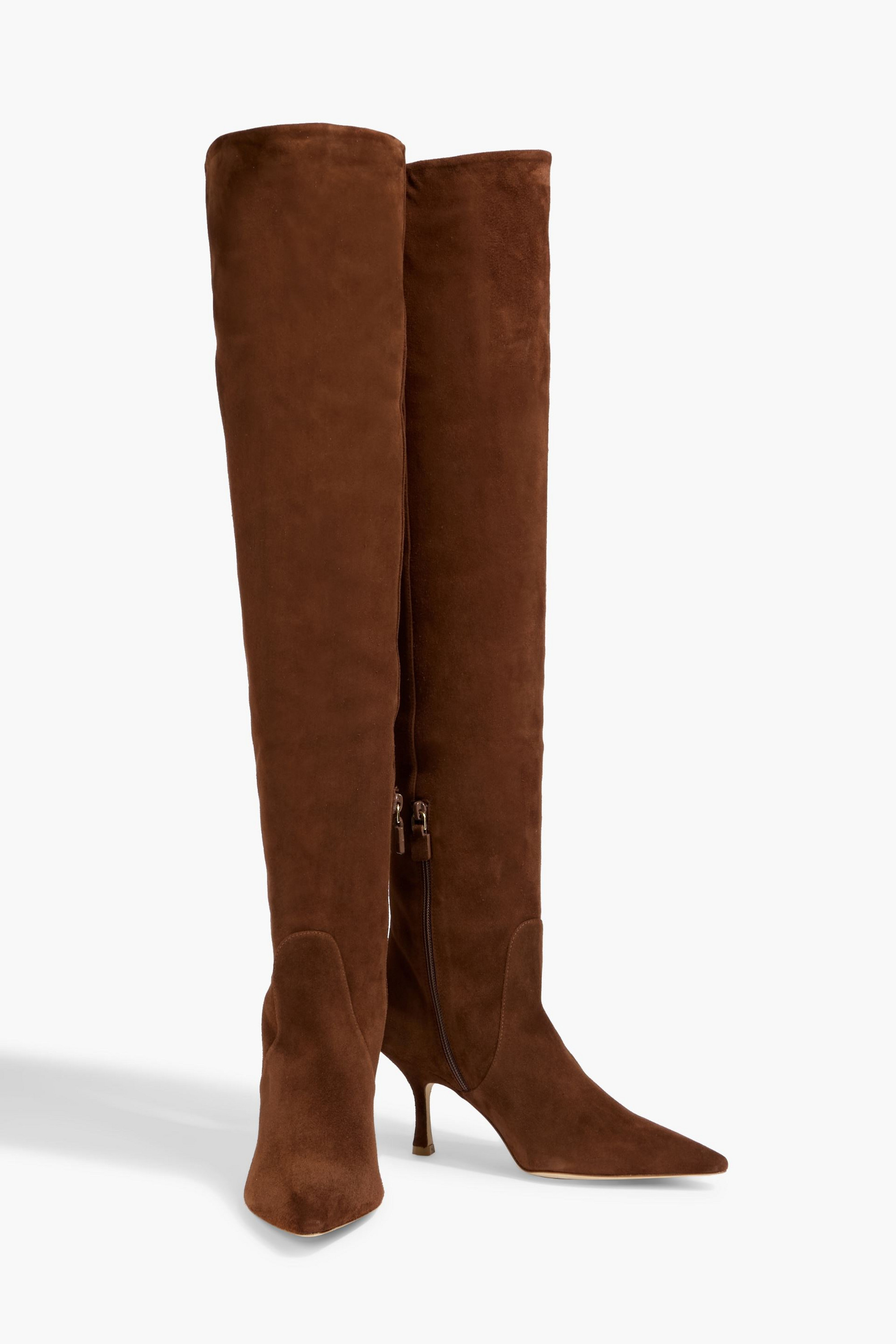 Stuart Weitzman Naomi 75 suede over-the-knee boots