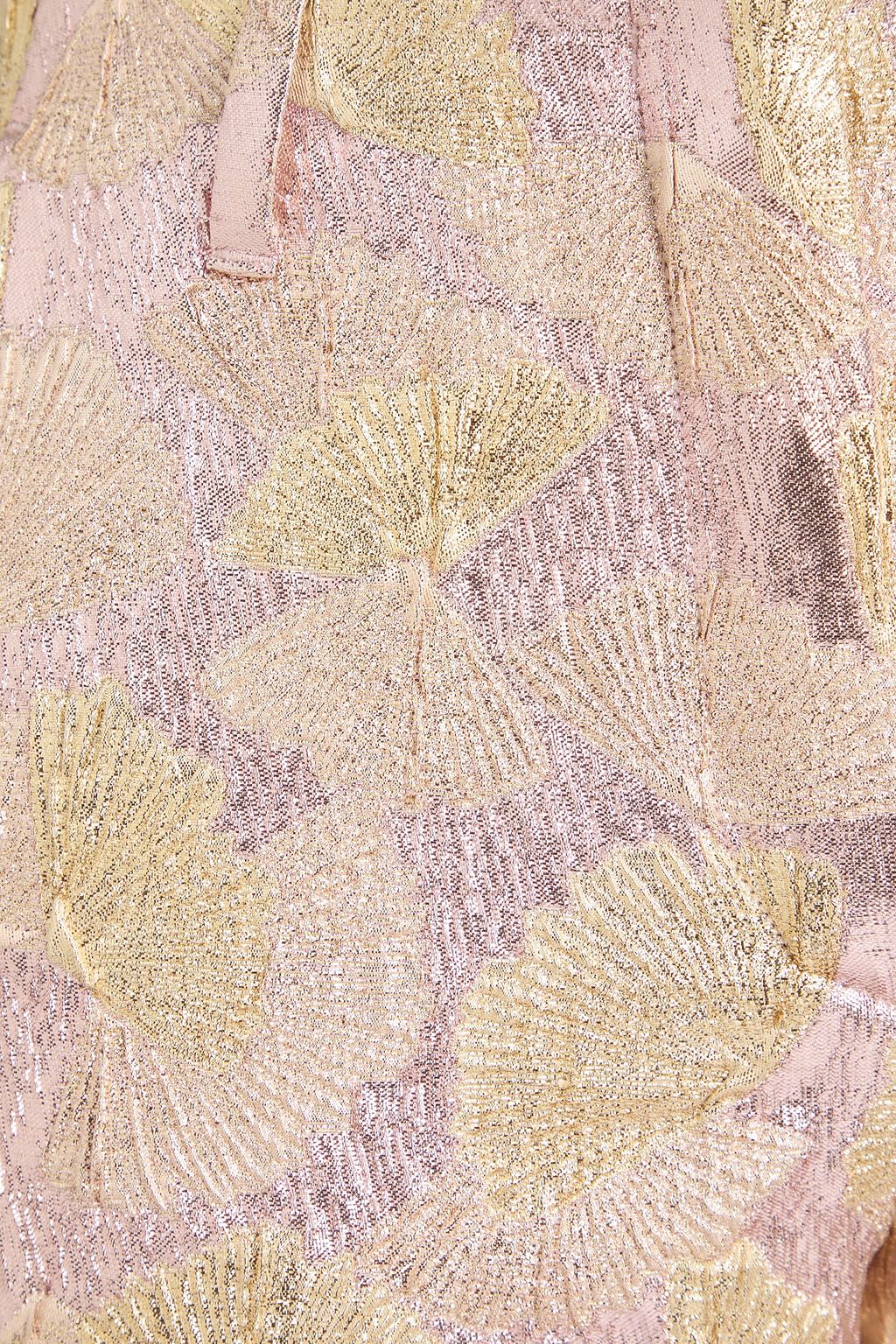 DRIES VAN NOTEN بنطال بوت كت من الجاكار لون ميتاليك