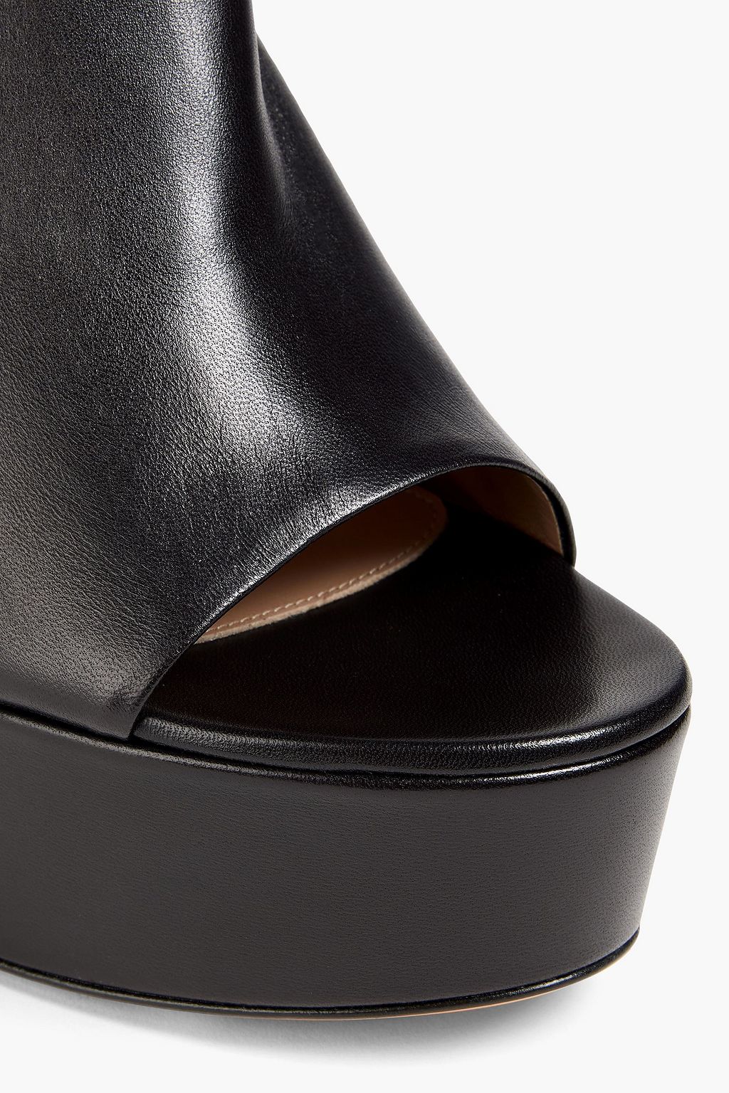 GIANVITO ROSSI Plateau-Mules „Holly“ aus Leder