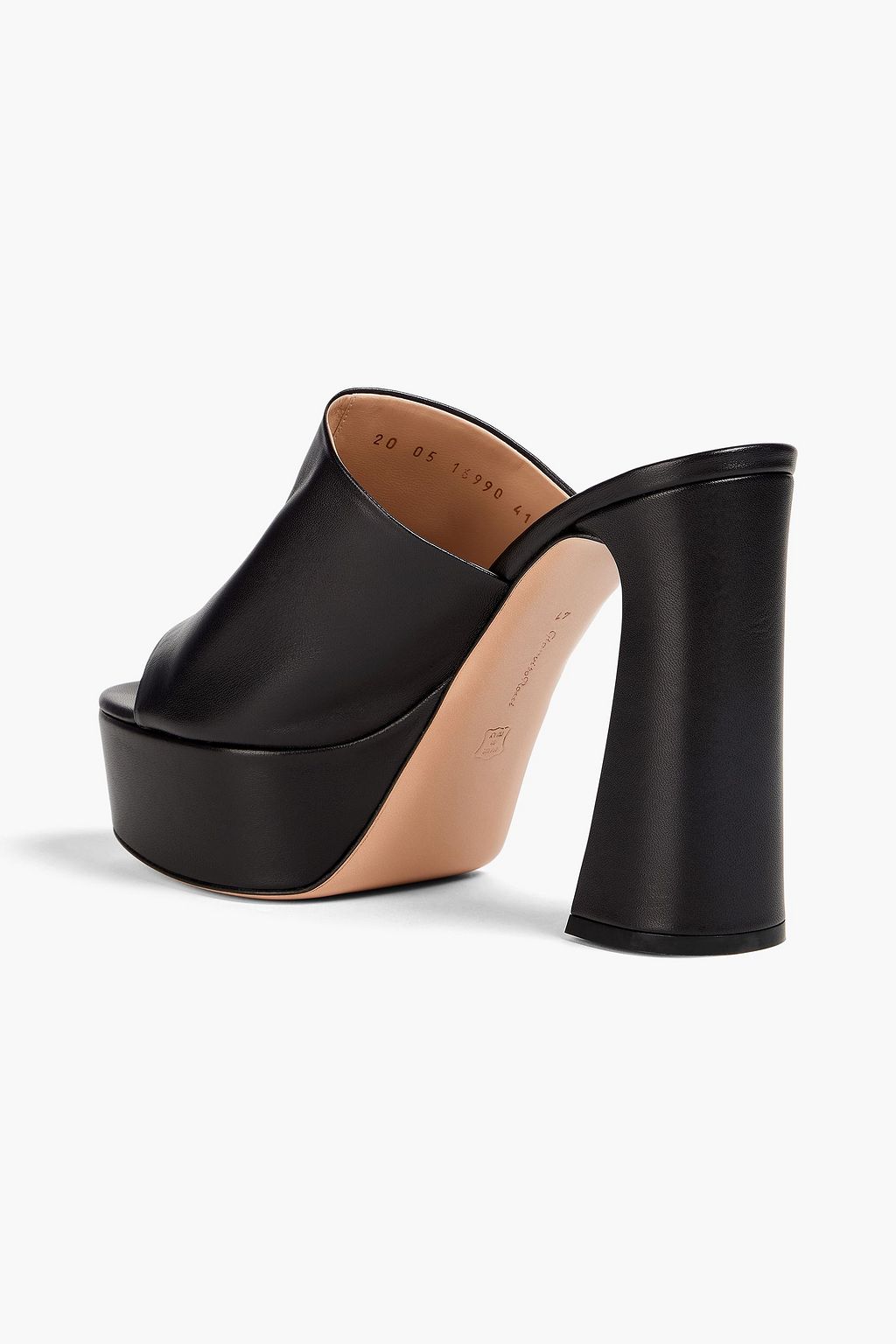 GIANVITO ROSSI Plateau-Mules „Holly“ aus Leder