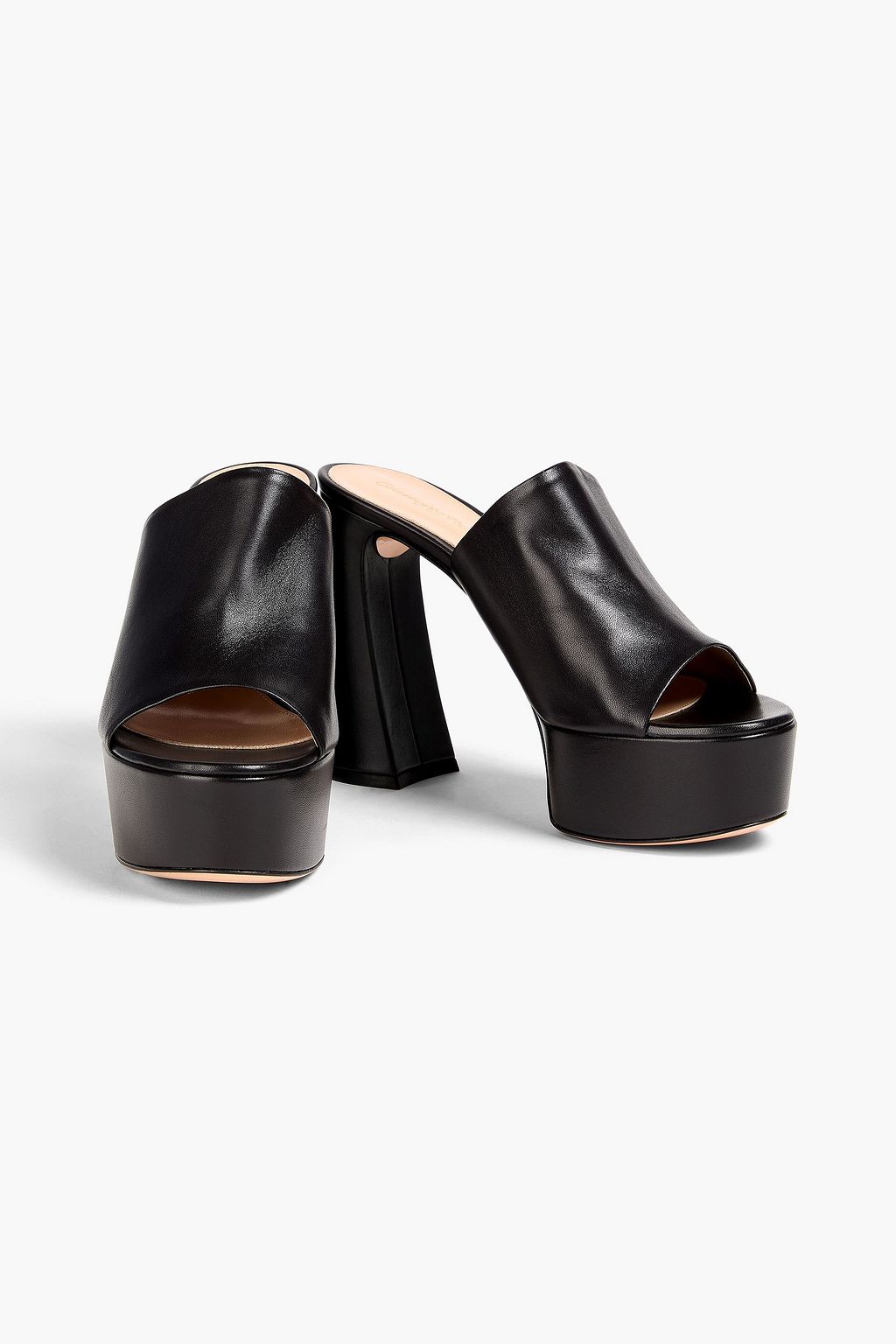 GIANVITO ROSSI Plateau-Mules „Holly“ aus Leder