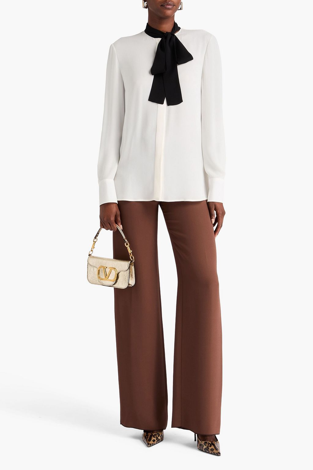VALENTINO GARAVANI Silk-georgette blouse