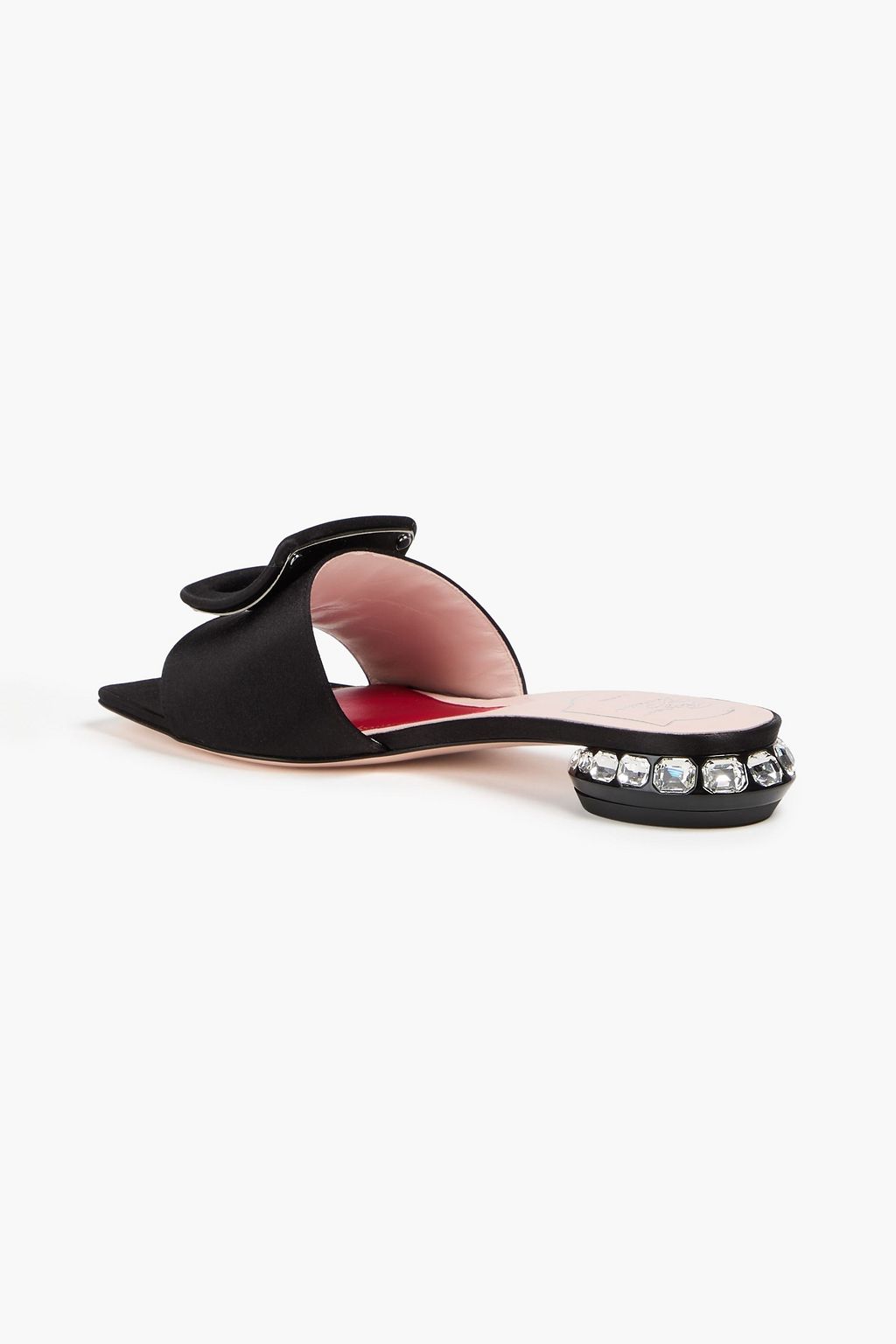 ROGER VIVIER Mules „Strass“ aus Satin mit Kristallverzierung