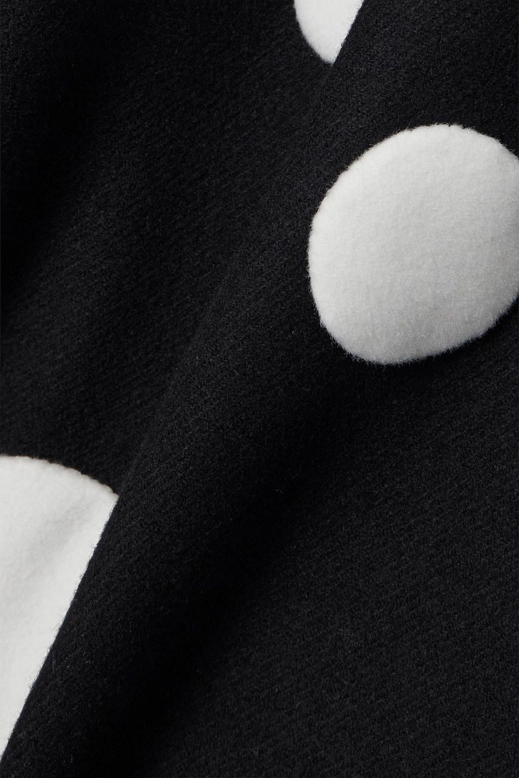 VALENTINO GARAVANI Double-breasted polka-dot wool-blend coat