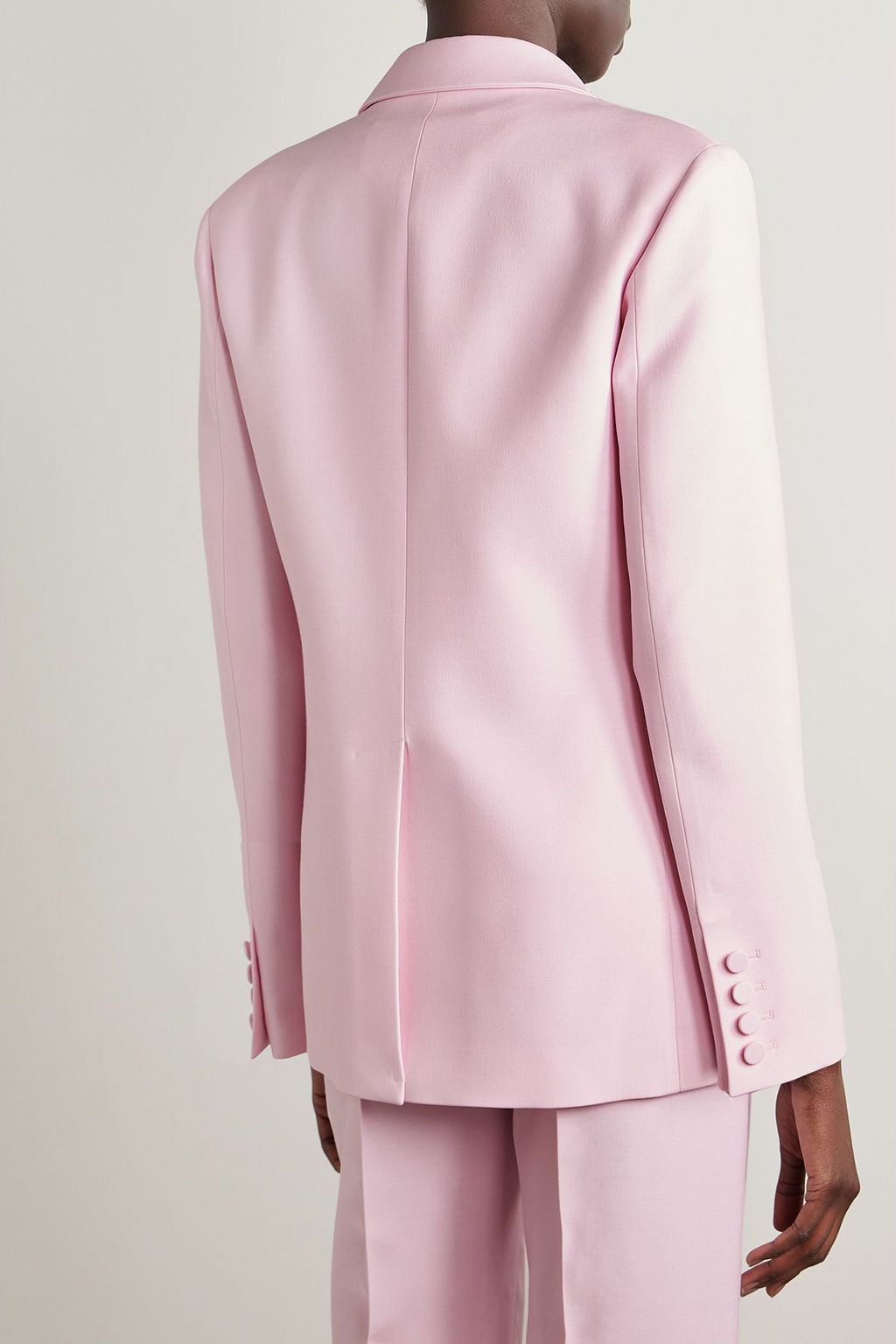 VALENTINO GARAVANI Double-breasted wool and silk-blend crepe blazer