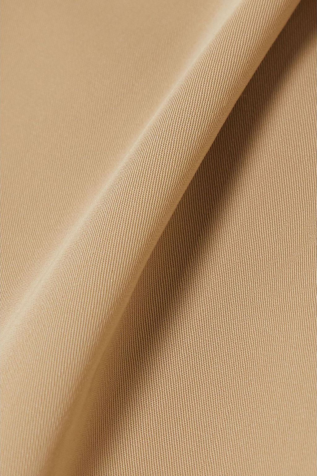 BOTTEGA VENETA Embellished draped wool-twill blouse