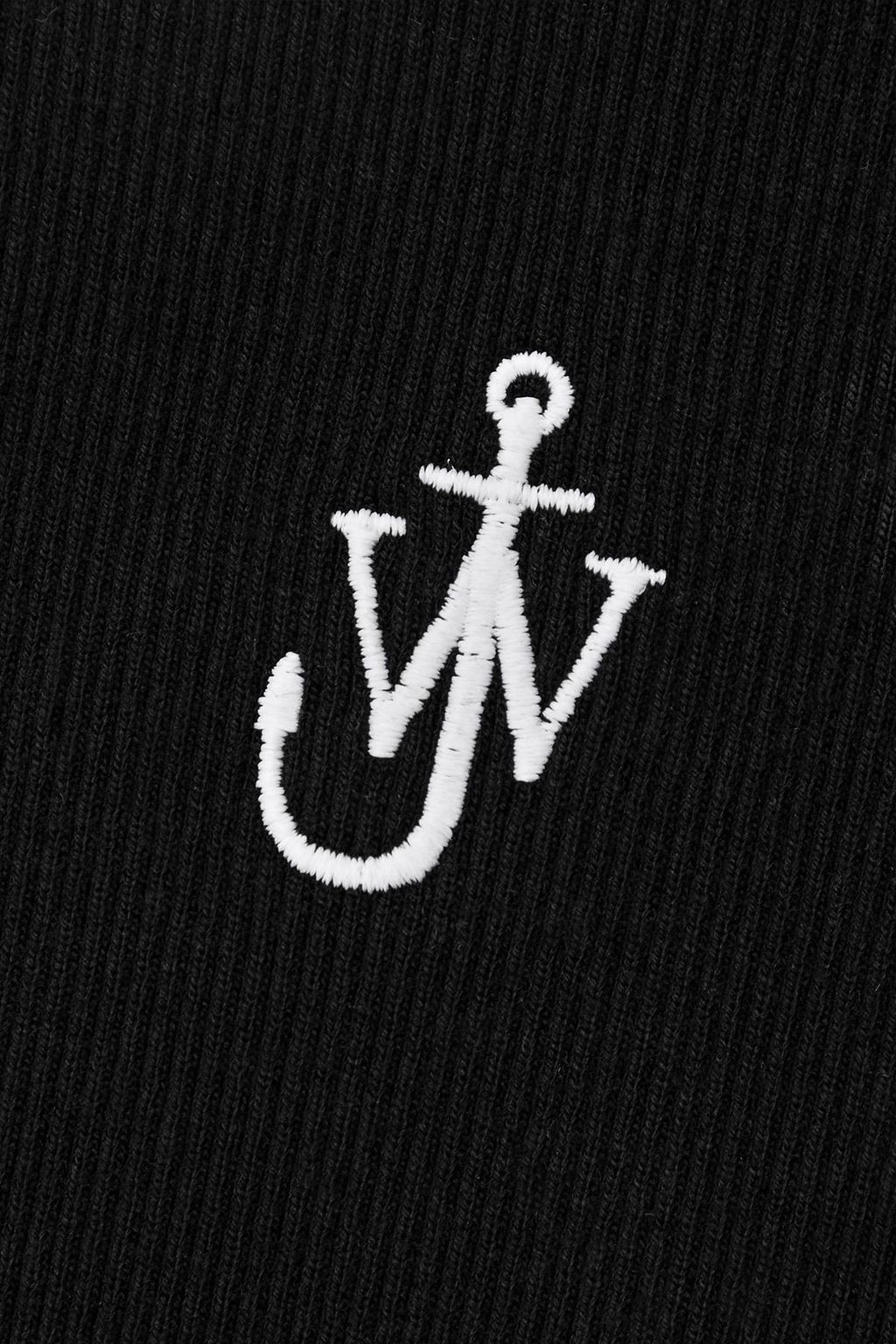 JW ANDERSON Embroidered ribbed-jersey tank