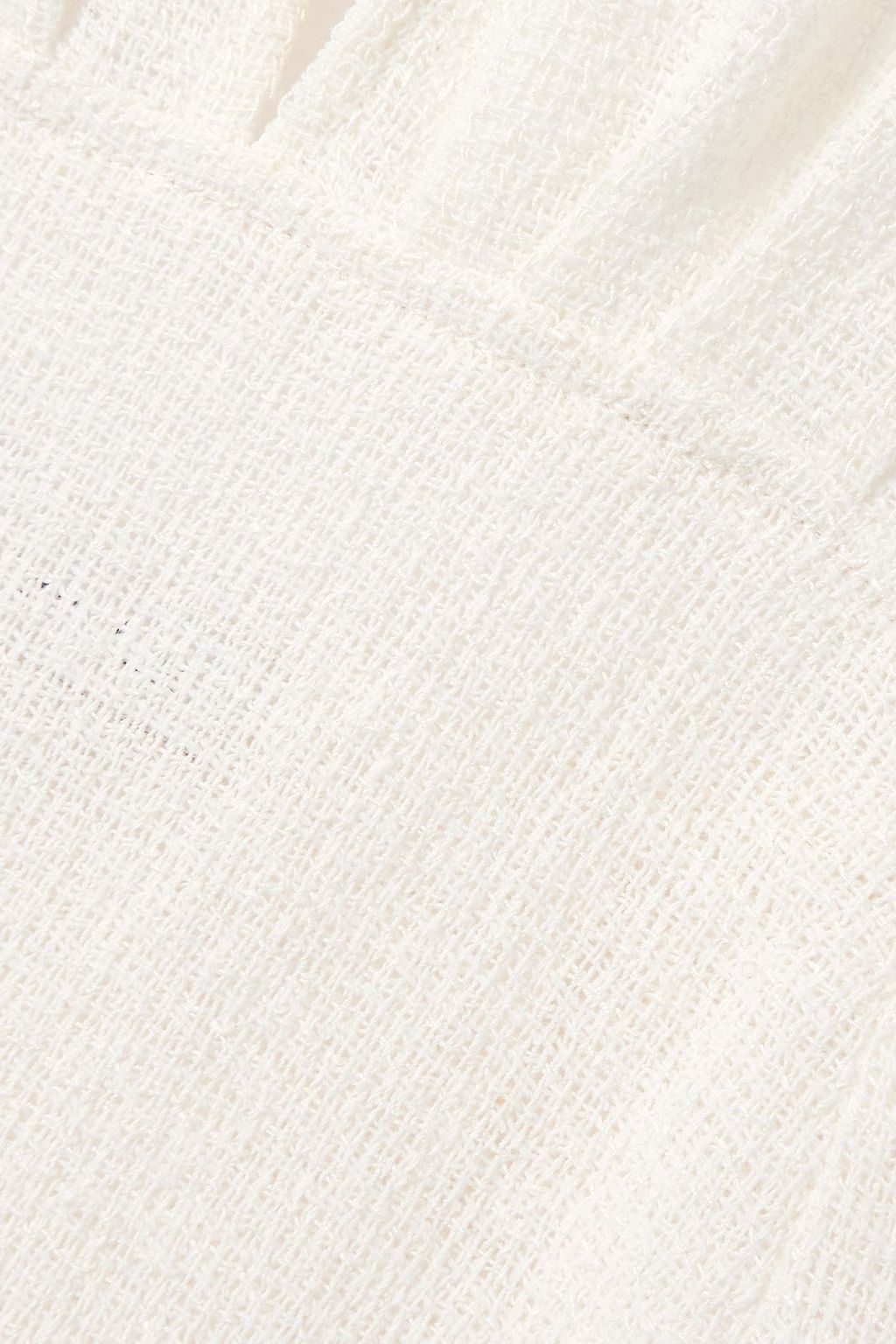 LUDOVIC DE SAINT SERNIN Linen-blend gauze halterneck maxi dress
