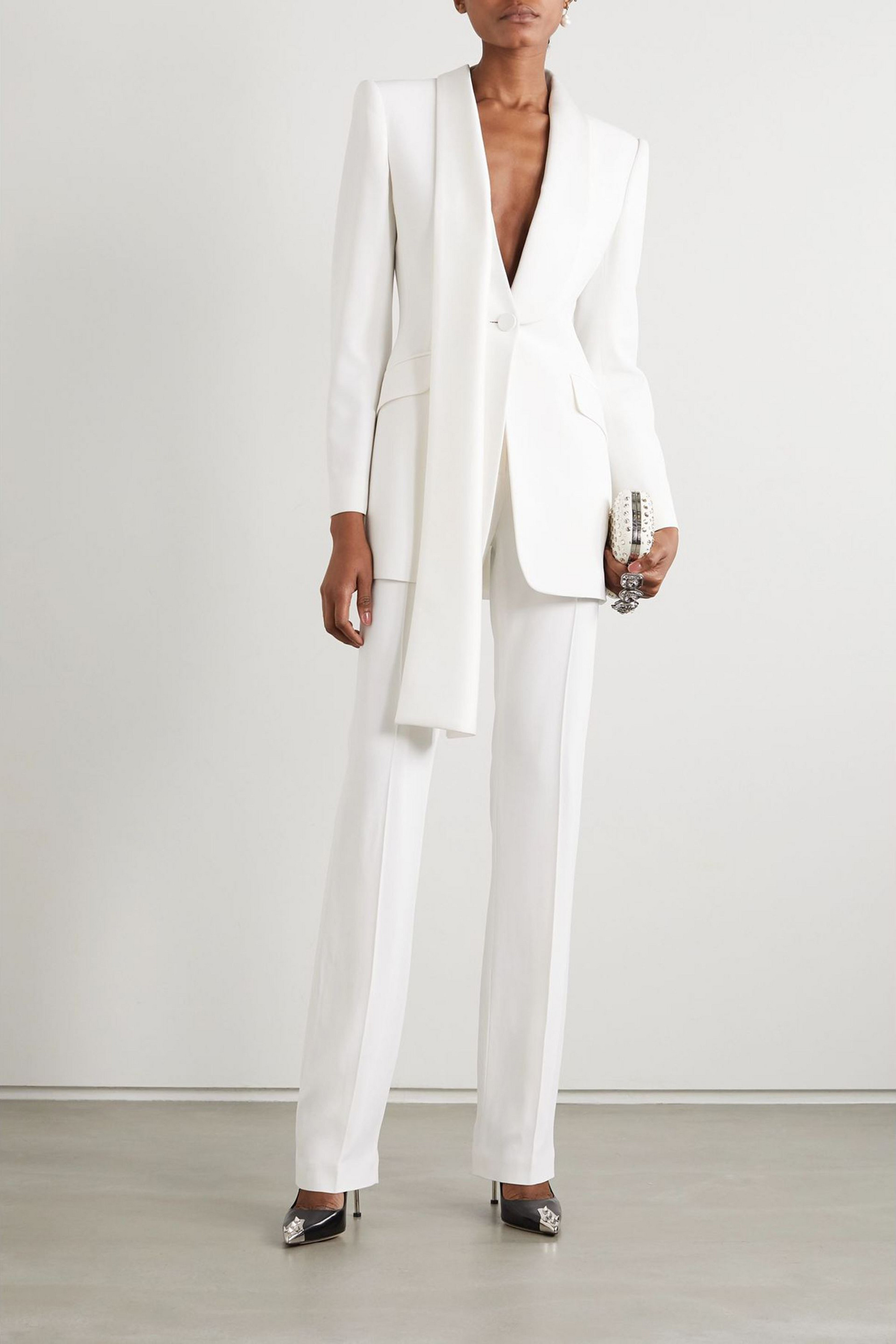 MCQ ALEXANDER MCQUEEN Crepe slim-leg pants