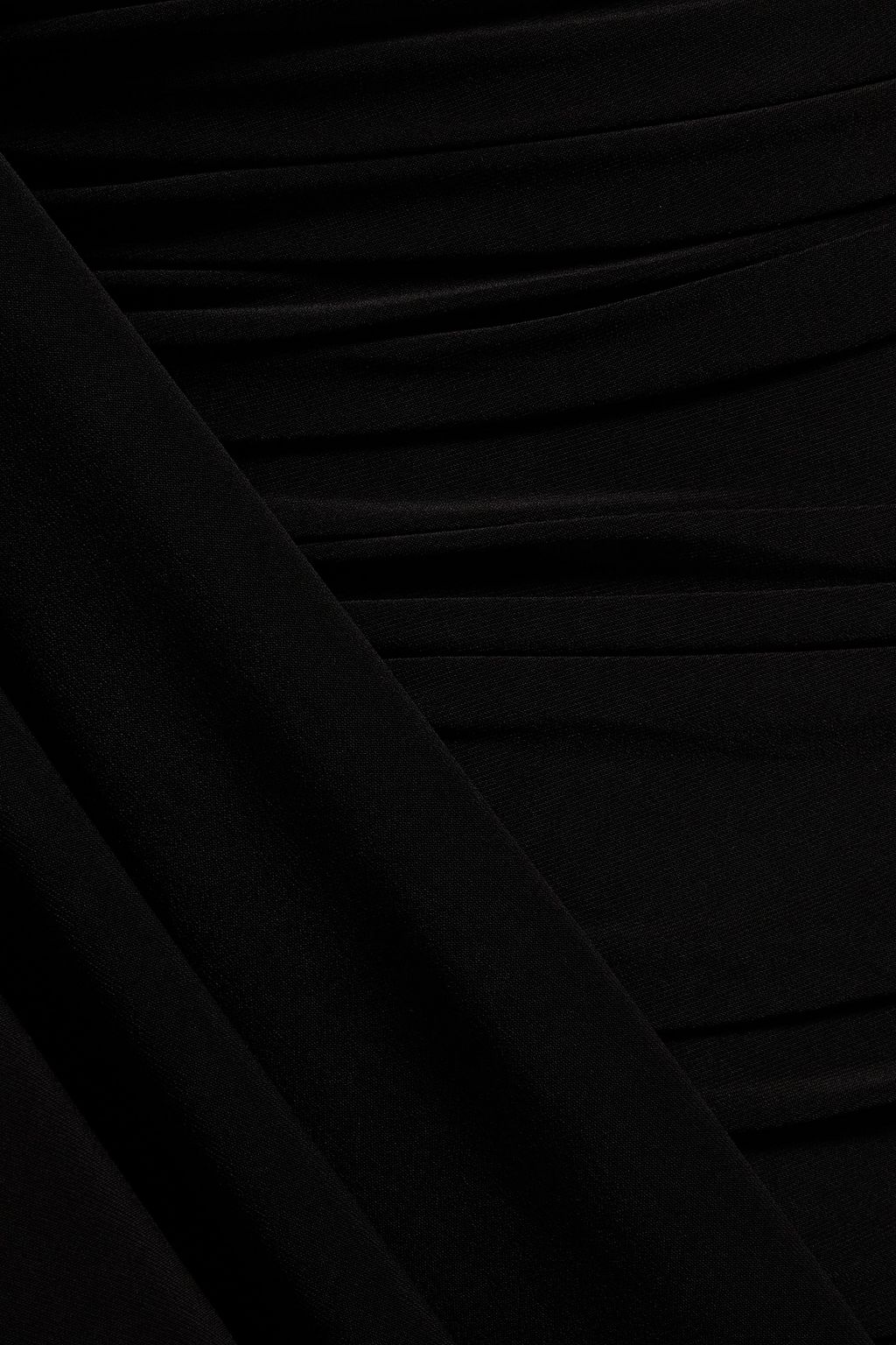 NORMA KAMALI Diana one-sleeve ruched stretch-jersey gown