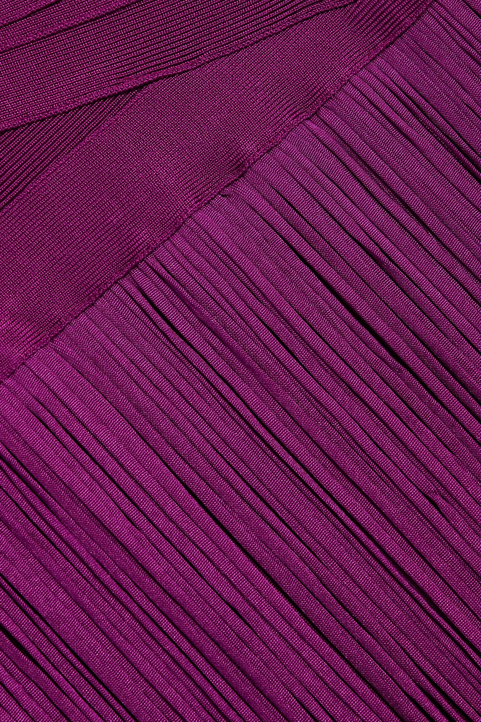 Hervã© Lã©ger Blanca Fringed Bandage Gown In Purple