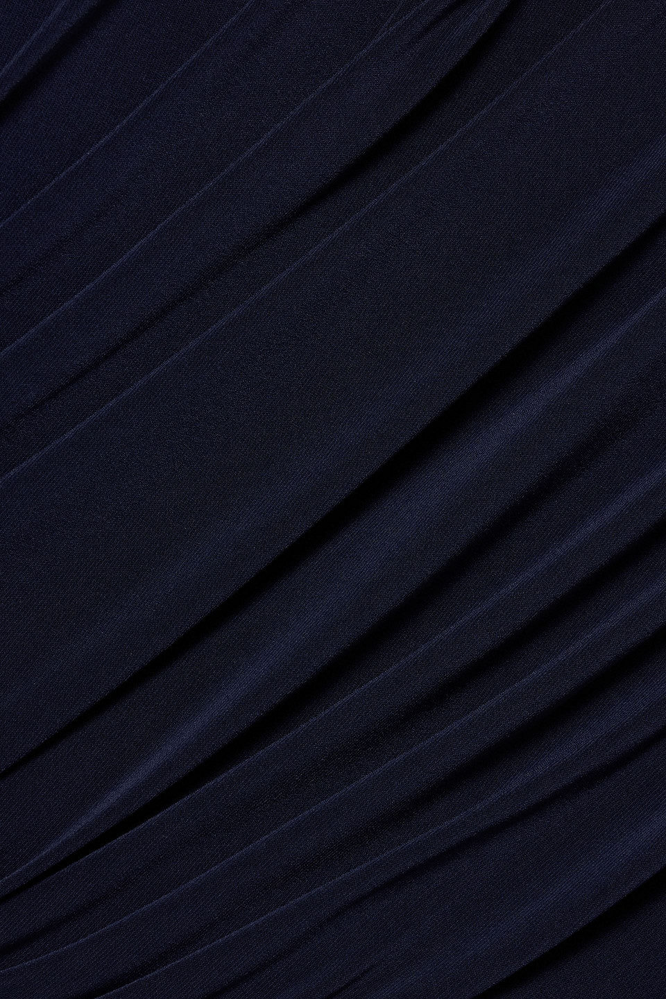 Norma Kamali Diana One-shoulder Ruched Stretch-jersey Gown In Blue