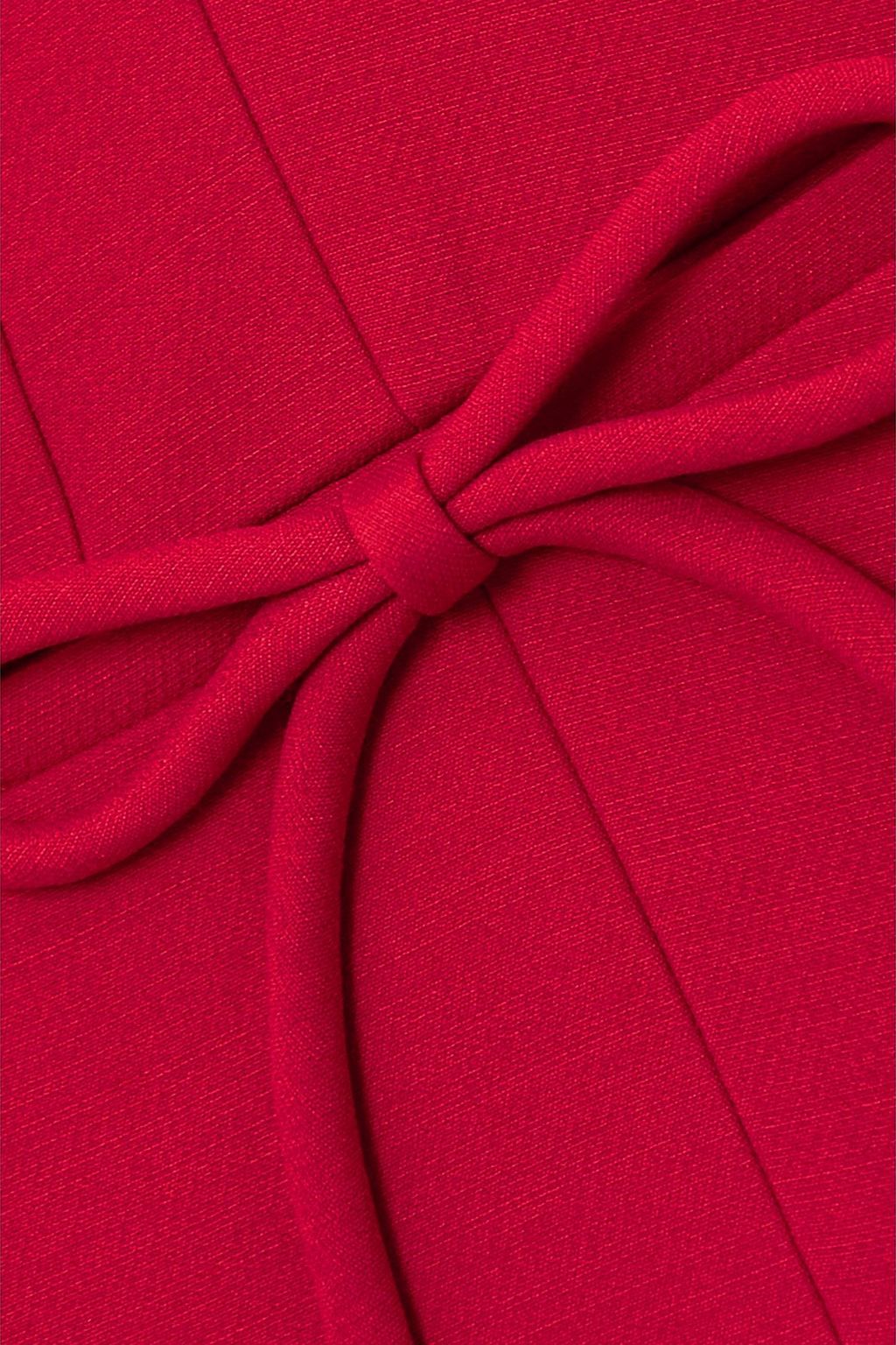 VALENTINO GARAVANI Bow-detailed wool and silk-blend crepe jacket