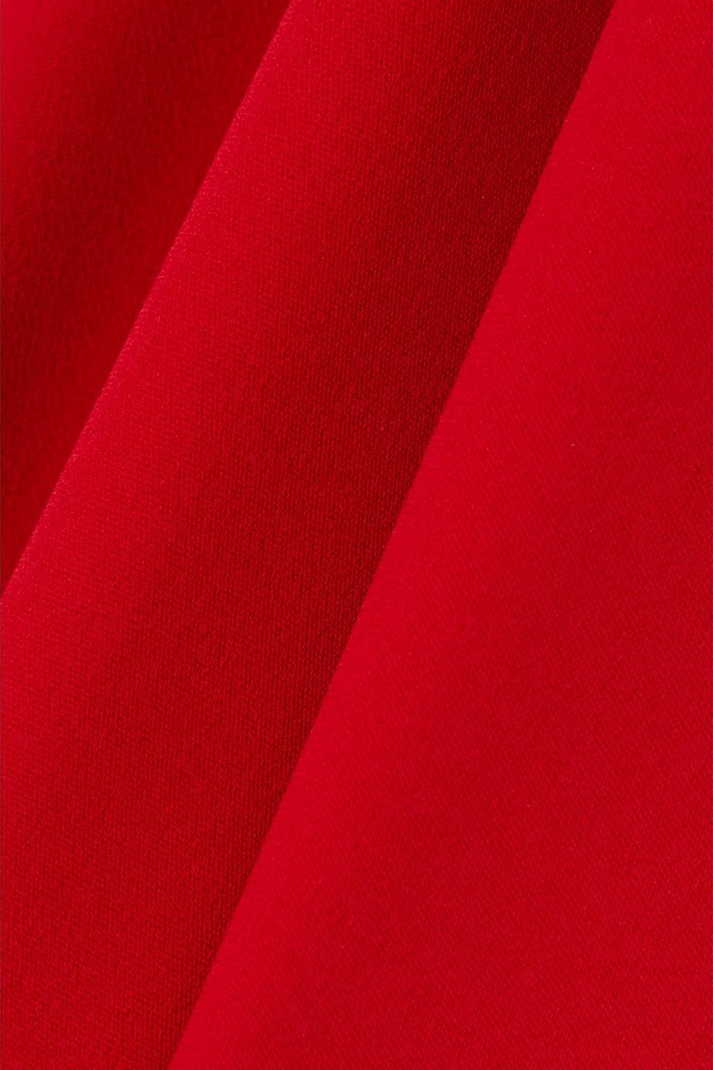 VALENTINO GARAVANI Draped silk-crepe gown