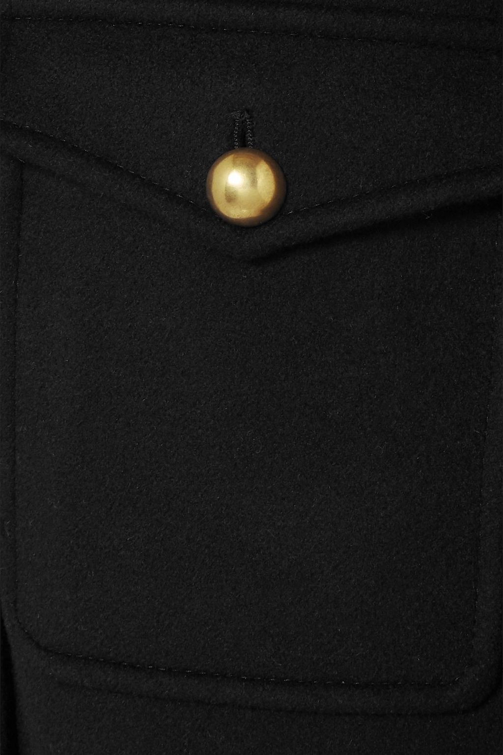 GUCCI Embellished wool-felt coat