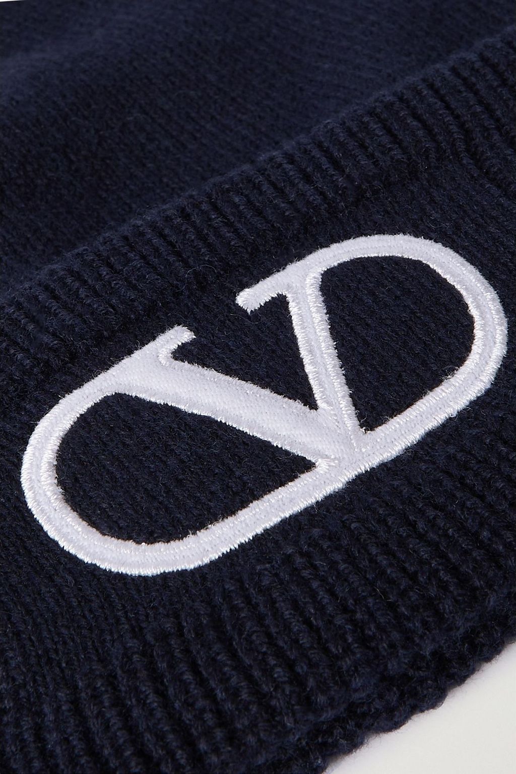 VALENTINO GARAVANI Embroidered wool beanie