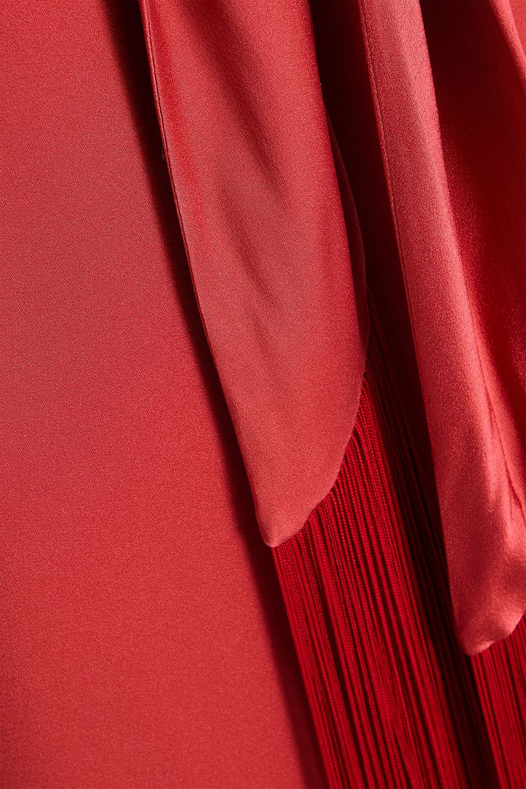 MAX MARA Maura Wickelkleid aus glänzendem Crêpe