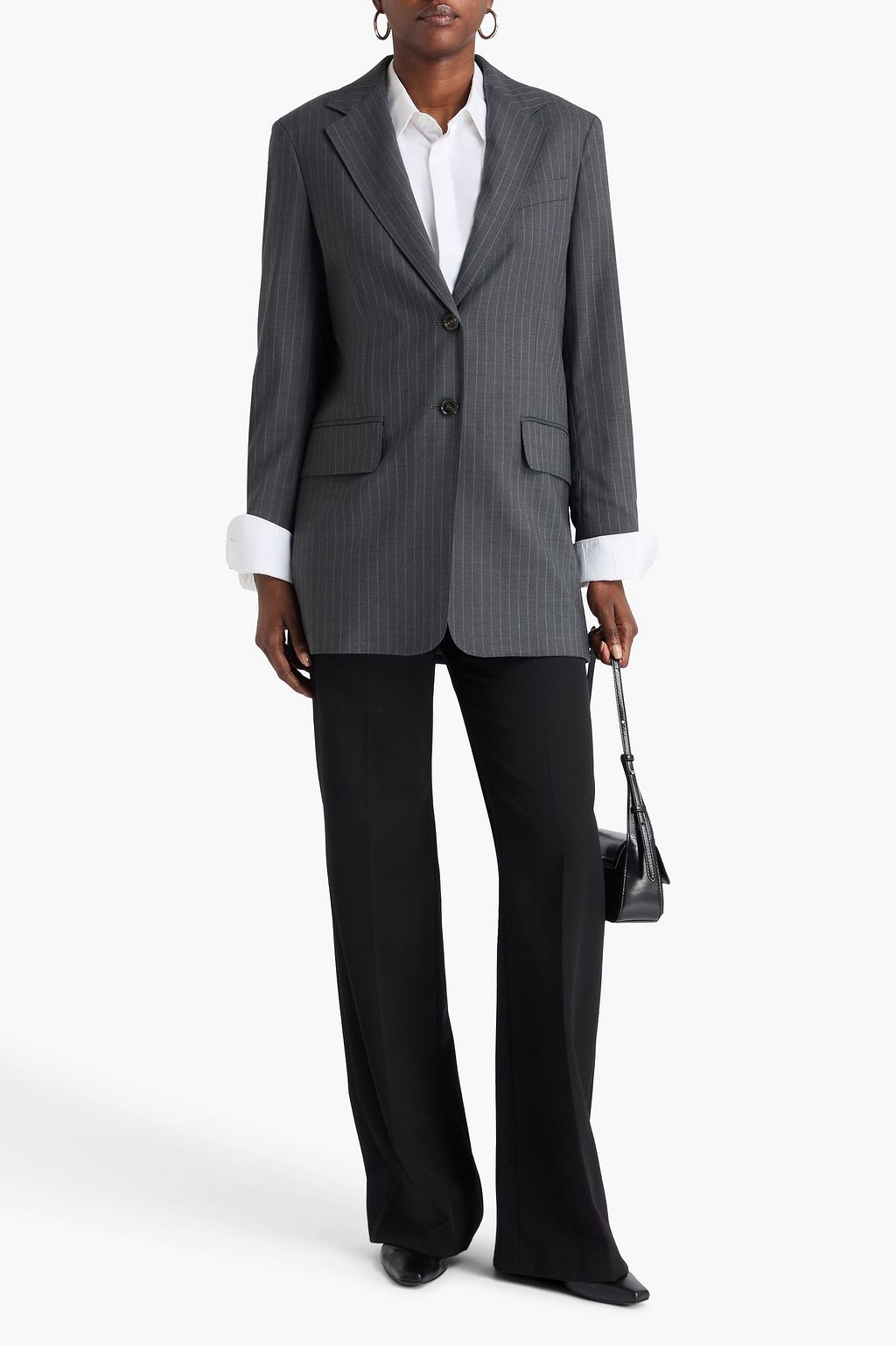 MAX MARA Blazer „Oche“ aus Woll-Twill mit Nadelstreifen