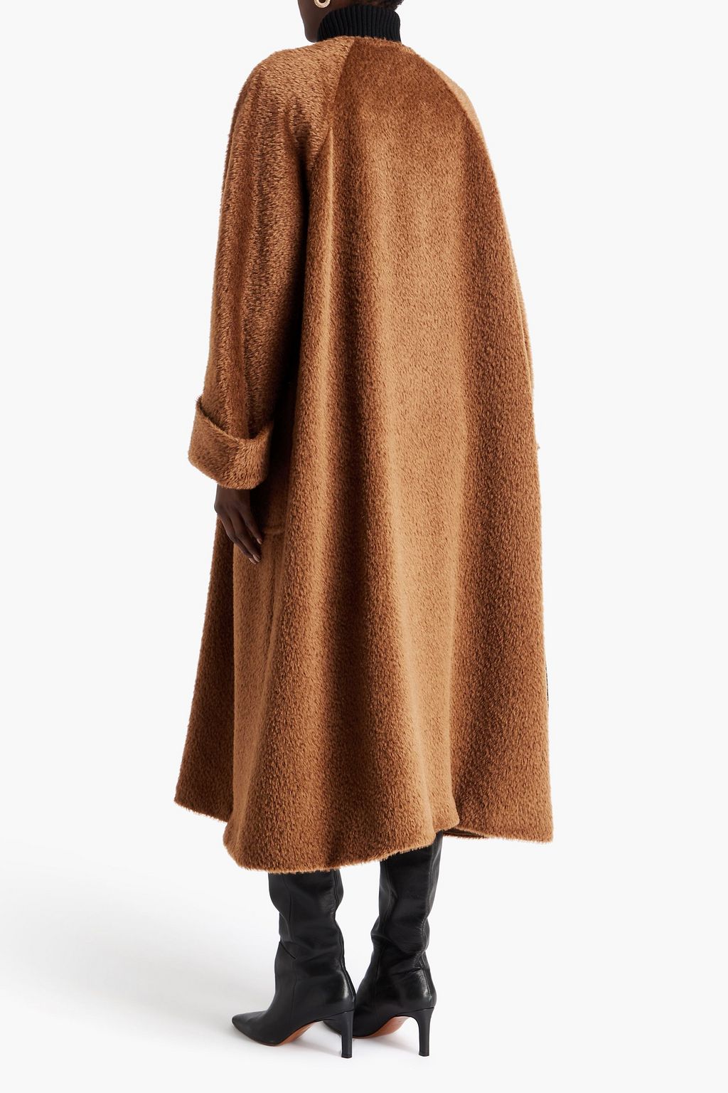 MAX MARA Hudson Mantel aus Filz aus einer gebürsteten Alpaka-Wollmischung