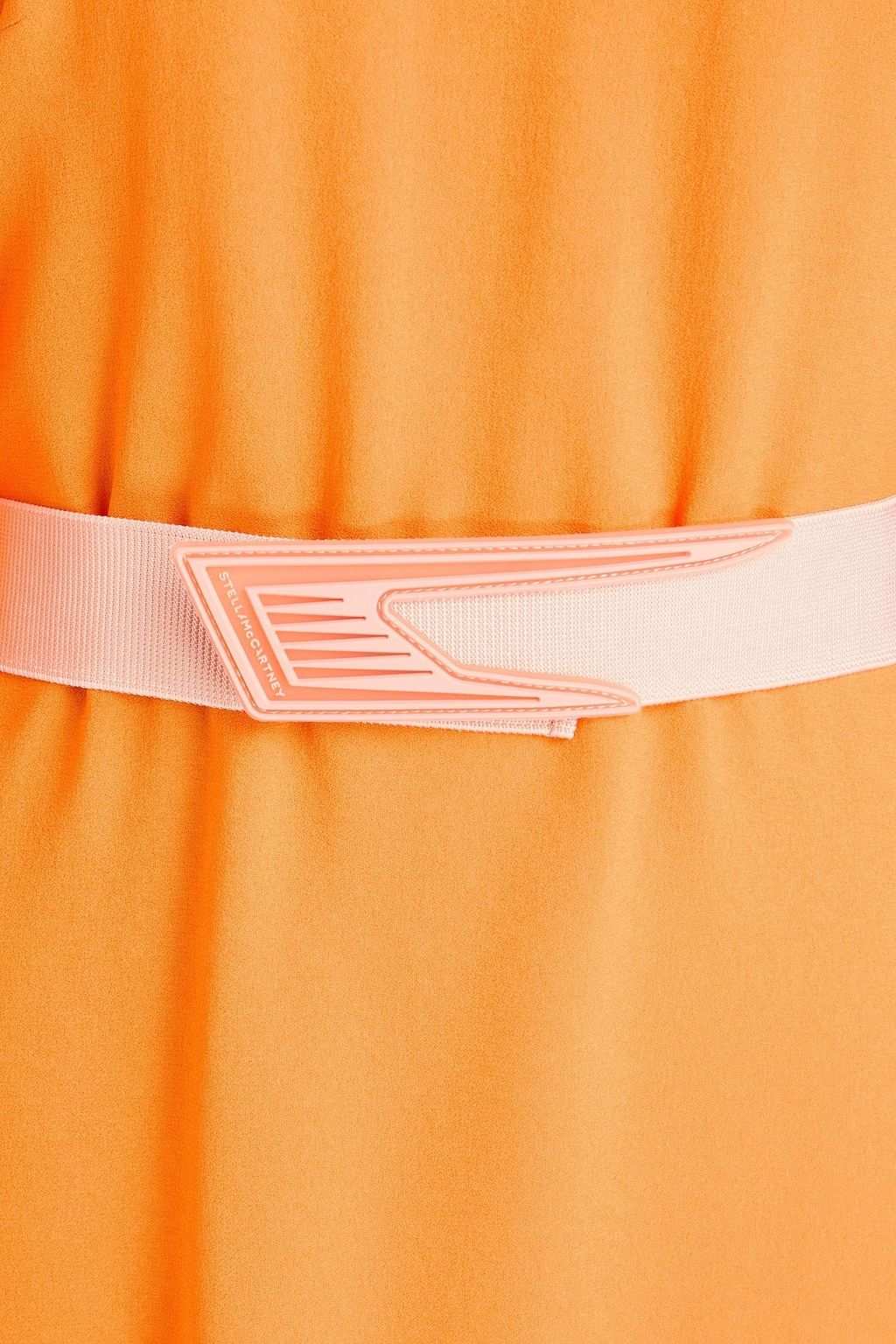 STELLA MCCARTNEY Belted cold-shoulder crepe midi dress