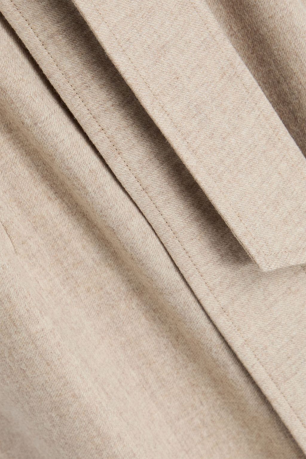 MAX MARA Hemdkleid „Edro“ in Midilänge aus Twill aus einer Wollmischung