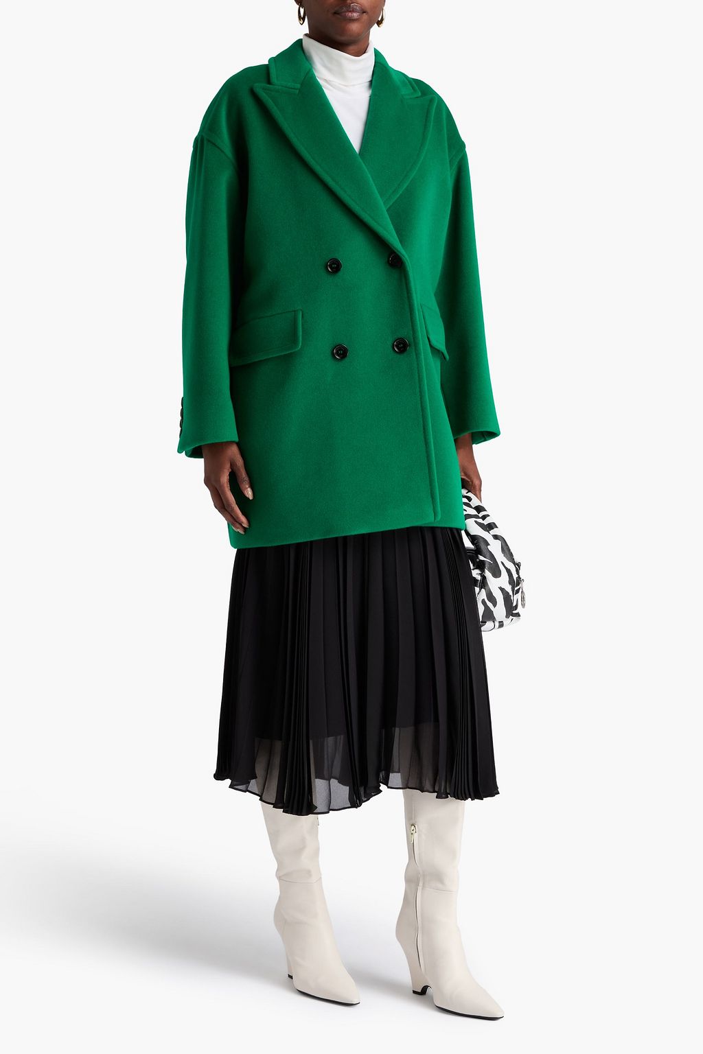 MAX MARA Double-breasted wool and cashmere-blend felt coat