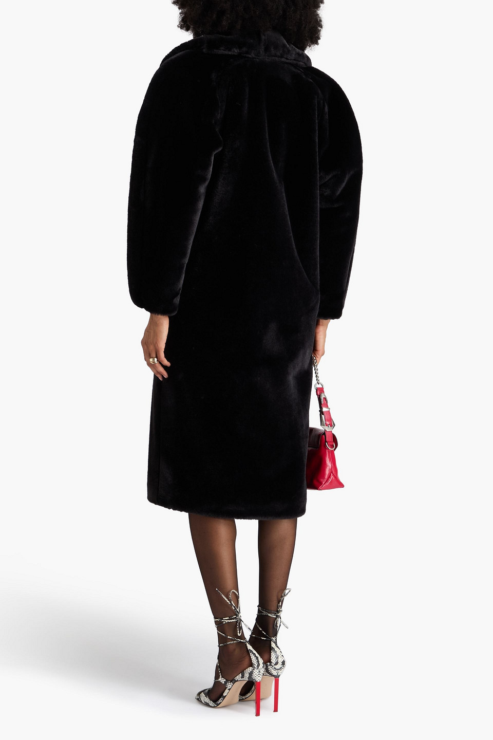  Dries Van Noten - Plüschmantel - Schwarz - S 