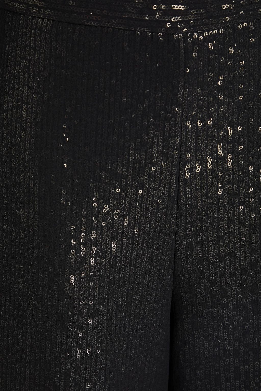 MAX MARA Hose aus Georgette mit weitem Bein und Pailletten