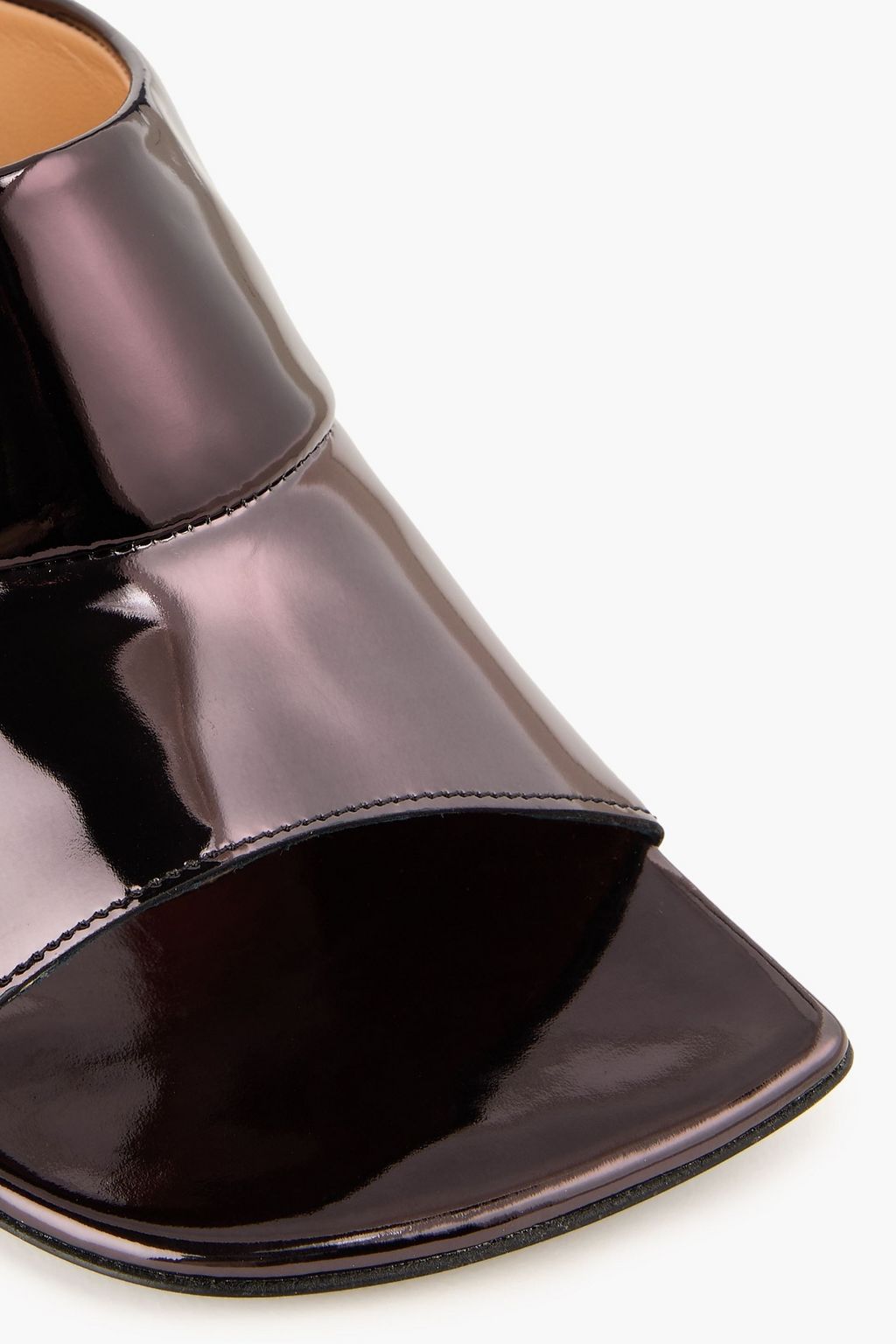 DRIES VAN NOTEN パテントレザー ミュール