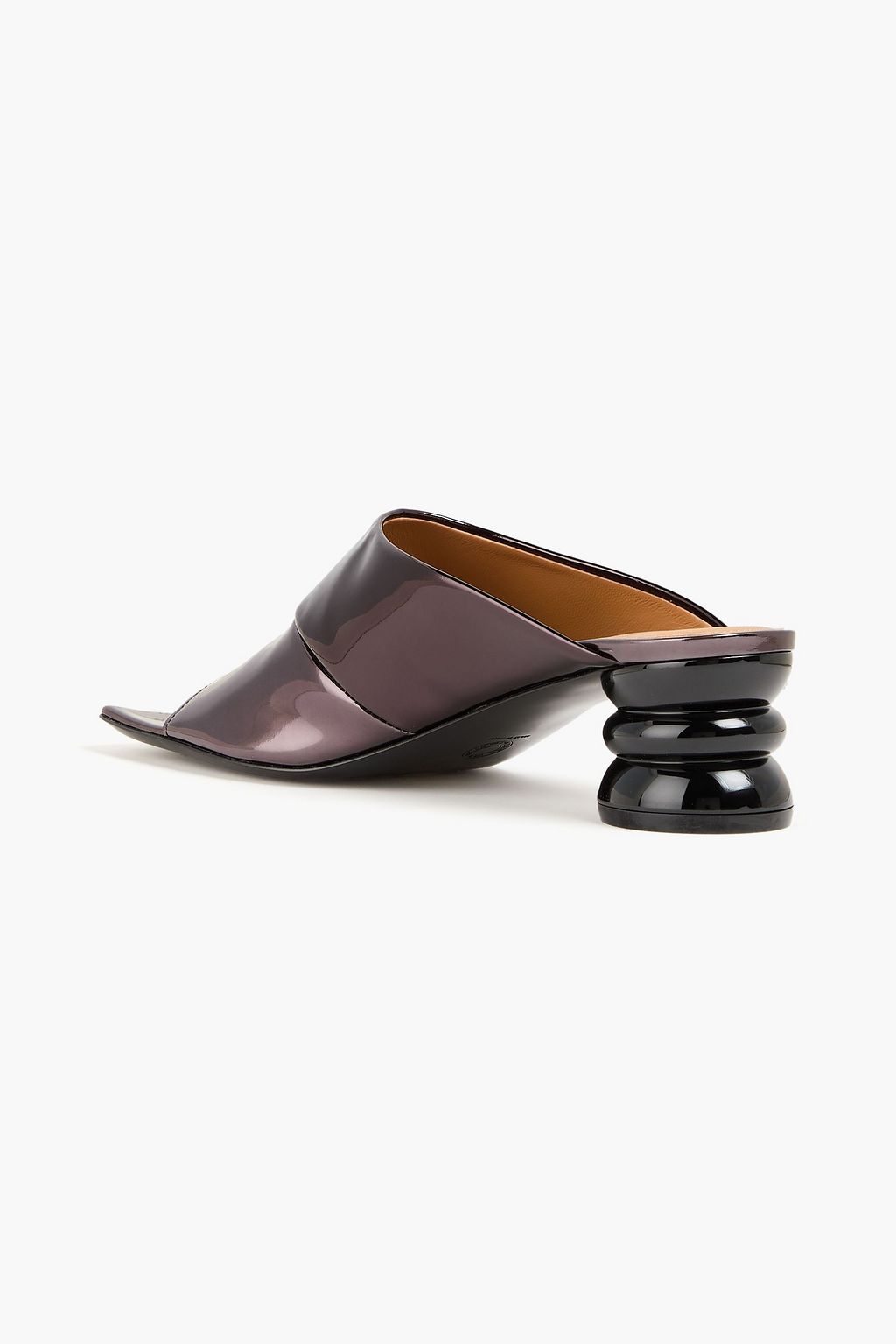 DRIES VAN NOTEN パテントレザー ミュール