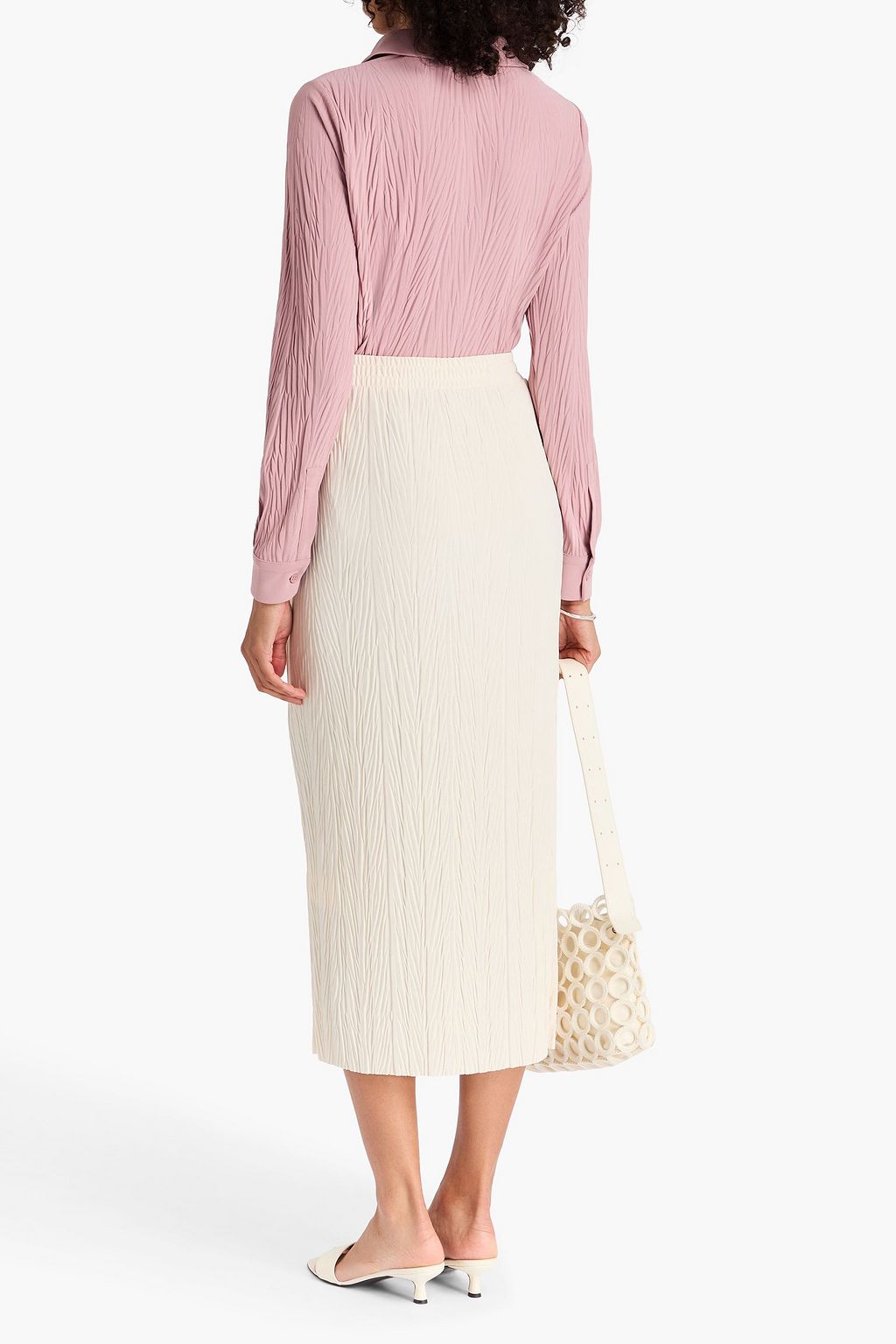MAX MARA Carnia Midirock aus strukturiertem Crêpe