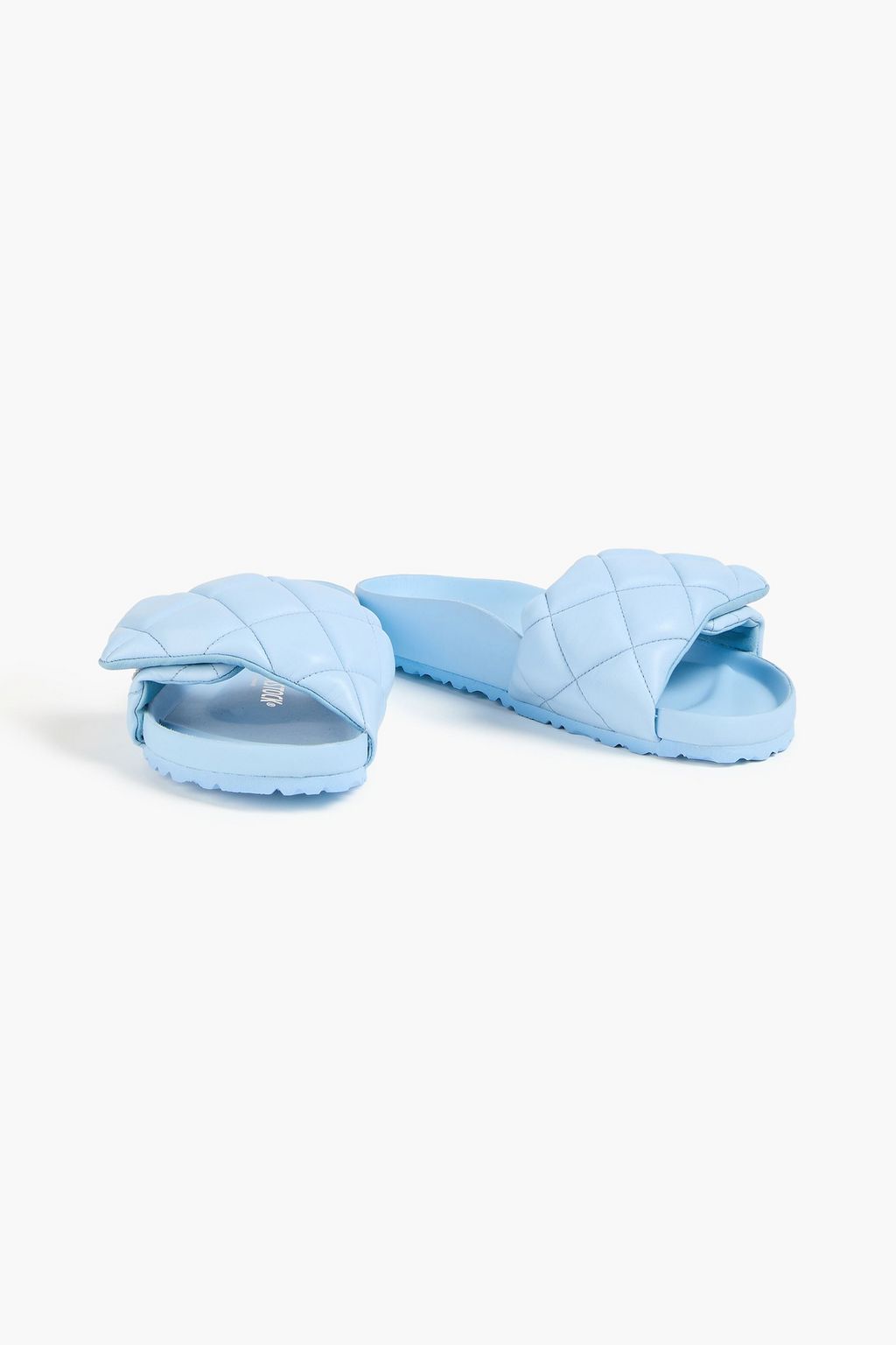 1774 BIRKENSTOCK 실트 퀼팅 가죽 슬라이드 샌들