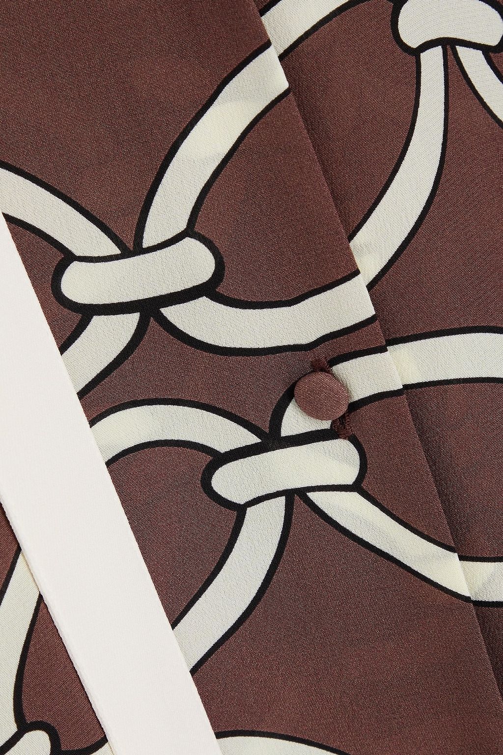 VALENTINO GARAVANI Printed silk crepe de chine shirt