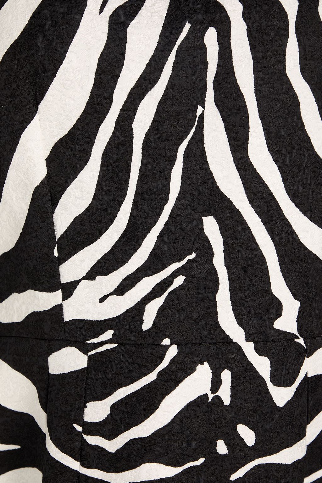 DOLCE&GABBANA Zebra-print jacquard mini dress